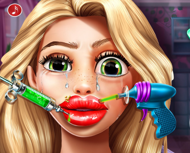 Princess Rapunzel Lips Injections