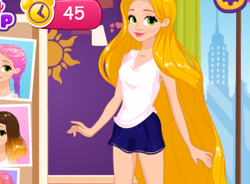 Princess Rapunzel Fashionista On The Go Game