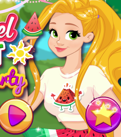 Princess Rapunzel Sweet Summer Party Game