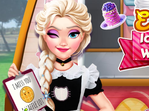 Elsa  Ice Cream Workshop Game