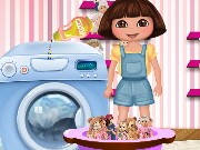 Dora Washing Dolls Game