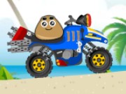 Pou Beach Ride Game