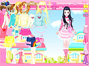 Pink Hearts Dress Up Game
