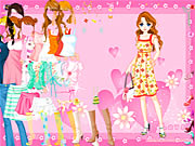 Pink Heart Dressup Game