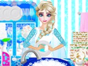 Elsa Washing Dishes Game