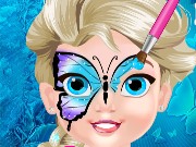 Baby Elsa Butterfly Face Art