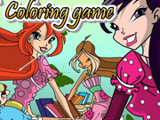 Winx Club Bikes Coloring Game