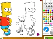 Bart Simpson coloring Game