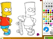 Bart Simpson coloring