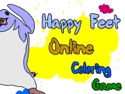 Happy Feet Online Coloring Game