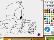 Tiny toons coloring duck Game