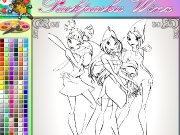 Winx coloring Game