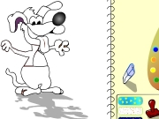 Paint a dog coloring Game