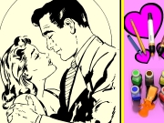 Coloring Book Kiss Game