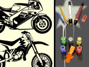 Coloring Book Motorcycles Game