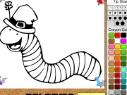 Worm Coloring Game