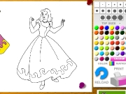 Cindirella coloring Game