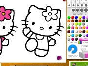 Hello kitty coloring Game