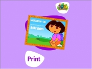 Dora coloring 7