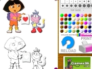 Dora Coloring 2 Game