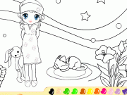 Girl Coloring Game