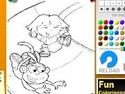 Dora Coloring 4 Game