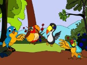 Lovely Birds Online Coloring