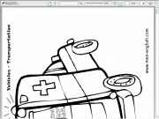 Transport coloring Game