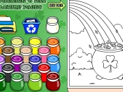 St patricks coloring Game