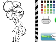 Bratz coloring cheerleader