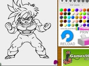 Dragon ball Gohan coloring Game