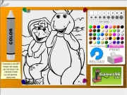 Barney coloring Game