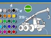 Bob the builder coloring truck Game