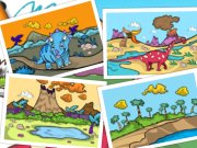 Dino Coloring Book Game