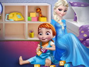 Elsa Playing With Baby Anna Game