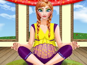 Pregnant Anna Yoga Retreat Game