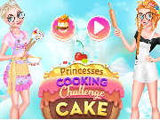 Princesses Cooking Challenge Cake Game