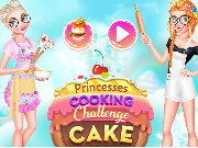 Princesses Cooking Challenge Cake Game