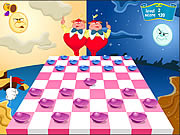 Checkers of Alice in Wonderland Game