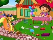 Dora Birthday Bash Cleaning