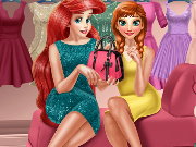 Anna And Ariel Dressing Room Game