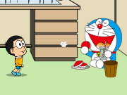 Doraemon Nobita Paper Toss Game