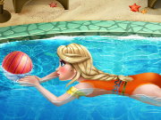 Elsa Swimming Pool Game