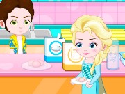 Elsa Baby Lovers Make Cookies