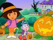 Dora Halloween Puzzle Game