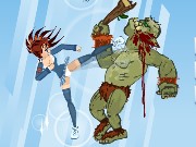 Schoolgirl vs Orcs