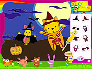 Piglet and Pooh on Halloween Game