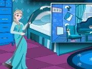 Frozen Elsa Room Cleaning Time Game