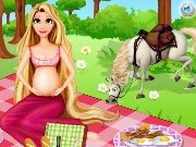 Pregnant Rapunzel Picnic Day