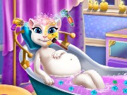 Pregnant Angela Spa Game